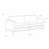 Sunpan Chandler Sofa - Piccolo Dove - Dimensions - Sunpan Chandler Sofa - Piccolo Dove - Dimensions