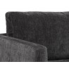 Sunpan Chandler Sofa - Thunder Grey - Seat Arm Close-Up