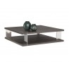  Sunpan Carmella Coffee Table - Angled with Decor