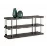 Sunpan Carmella Console Table - Angled with Decor - Sunpan Carmella Console Table - Angled with Decor