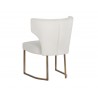 Yorkville Dining Chair - Antonio Linen/Moss Green- Back Angle