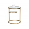 Sunpan Helica Side Table - Brass - Front