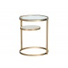 Sunpan Helica Side Table - Brass - Front