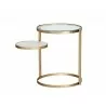 Sunpan Helica Side Table - Brass - Side - Sunpan Helica Side Table - Brass - Side