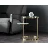Sunpan Helica Side Table - Brass - Lifestyle - Sunpan Helica Side Table - Brass - Lifestyle