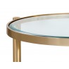 Sunpan Helica Side Table - Brass - Table Close-Up