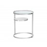 Sunpan Helica Side Table - Stainless Steel - Front