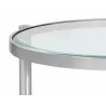 Sunpan Helica Side Table - Stainless Steel - Table Edge - Sunpan Helica Side Table - Stainless Steel - Table Edge