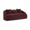Astrid Sofa - Merlot - Angled View
