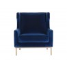 Virgil Lounge Chair - Evening Navy - Front View