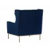 Virgil Lounge Chair - Evening Navy - Back Angle - Virgil Lounge Chair - Evening Navy - Back Angle