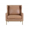 Virgil Lounge Chair - Marseille Camel Leather - Front