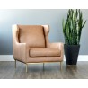 Virgil Lounge Chair - Marseille Camel Leather - Lifestyle