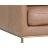 Virgil Lounge Chair - Marseille Camel Leather - Leg Close-Up