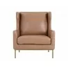 Virgil Lounge Chair - Marseille Camel Leather - Front - Virgil Lounge Chair - Marseille Camel Leather - Front
