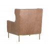 Virgil Lounge Chair - Marseille Camel Leather - Back Angled