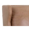 Virgil Lounge Chair - Marseille Camel Leather - Back Corner Detail