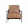 Kellam Lounge Chair - Marseille Camel Leather - Front