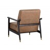 Kellam Lounge Chair - Marseille Camel Leather - Back Angle