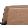 Kellam Lounge Chair - Marseille Camel Leather - Seat Back Close-Up