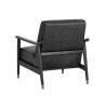 Kellam Lounge Chair - Marseille Black Leather - Back Angle