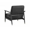 Kellam Lounge Chair - Marseille Black Leather - Back Angle - Kellam Lounge Chair - Marseille Black Leather - Back Angle