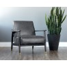 Kellam Lounge Chair - Marseille Black Leather - Lifestyle