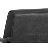 Kellam Lounge Chair - Marseille Black Leather - Back Angle Close_up