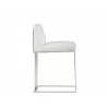 Dean Counter Stool - Stainless Steel - Cantina White - Side Angle - Dean Counter Stool - Stainless Steel - Cantina White - Side Angle