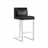 Dean Barstool - Stainless Steel - Cantina Black - Angled View