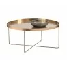 Sunpan Chelsea Coffee Table - Angled with Decor - Sunpan Chelsea Coffee Table - Angled with Decor