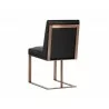 Dean Dining Chair - Antique Brass - Cantina Black - Back Angle - Dean Dining Chair - Antique Brass - Cantina Black - Back Angle