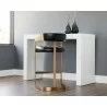  Sunpan Beaumont Barstool - Antique Brass - Cantina Black - Lifestyle -  Sunpan Beaumont Barstool - Antique Brass - Cantina Black - Lifestyle