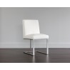 Dean Dining Chair - Stainless Steel - Cantina White - Lifestyle