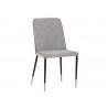 Klaus Dining Chair - Flint Grey / Napa Taupe - Angled