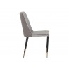 Klaus Dining Chair - Flint Grey / Napa Taupe - Side Angle