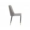 Klaus Dining Chair - Flint Grey / Napa Taupe - Side Angle - Klaus Dining Chair - Flint Grey / Napa Taupe - Side Angle