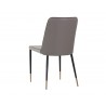 Klaus Dining Chair - Flint Grey / Napa Taupe - Back Angle