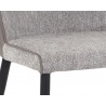 Klaus Dining Chair - Flint Grey / Napa Taupe - Seat CLose-up
