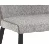 Klaus Dining Chair - Flint Grey / Napa Taupe - Seat CLose-up - Klaus Dining Chair - Flint Grey / Napa Taupe - Seat CLose-up