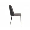 Klaus Dining Chair - Sparrow Grey / Napa Black - Side Angle - Klaus Dining Chair - Sparrow Grey / Napa Black - Side Angle