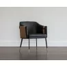 Carter Dining Armchair - Napa Black / Napa Cognac - Lifestyle - Carter Dining Armchair - Napa Black / Napa Cognac - Lifestyle