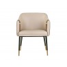 Carter Dining Armchair - Napa Beige / Napa Tan - Front View