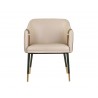 Carter Dining Armchair - Napa Beige / Napa Tan - Front View