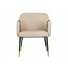 Carter Dining Armchair - Napa Beige / Napa Tan - Front View - Carter Dining Armchair - Napa Beige / Napa Tan - Front View