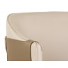 Carter Dining Armchair - Napa Beige / Napa Tan - Arm Close-Up