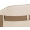 Carter Dining Armchair - Napa Beige / Napa Tan - Back Close-up - Carter Dining Armchair - Napa Beige / Napa Tan - Back Close-up