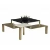 Sunpan Saber Coffee Table - Angled View - Sunpan Saber Coffee Table - Angled View