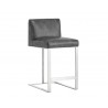 Dean Counter Stool - Stainless Steel - Cantina Magnetite - Angled View 