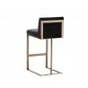 Sunpan Dean Barstool - Antique Brass - Cantina Black - Back Angle - Sunpan Dean Barstool - Antique Brass - Cantina Black - Back Angle